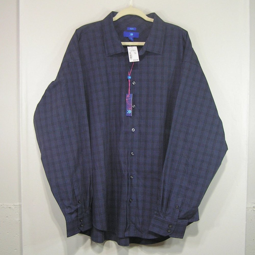 Egara Shirt Size 3XL No Iron Classic Fit Blue